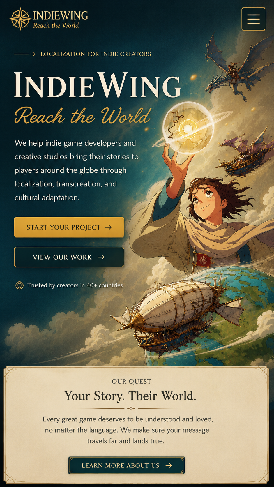 IndieWing - Reach the World - Localization for Indie Creators